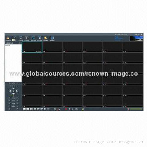 CMS software with Max 36 windows, Developed Linux, NVR support, Customized GUI Logo
